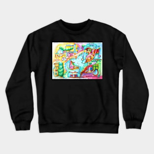 my house is next to yours Crewneck Sweatshirt